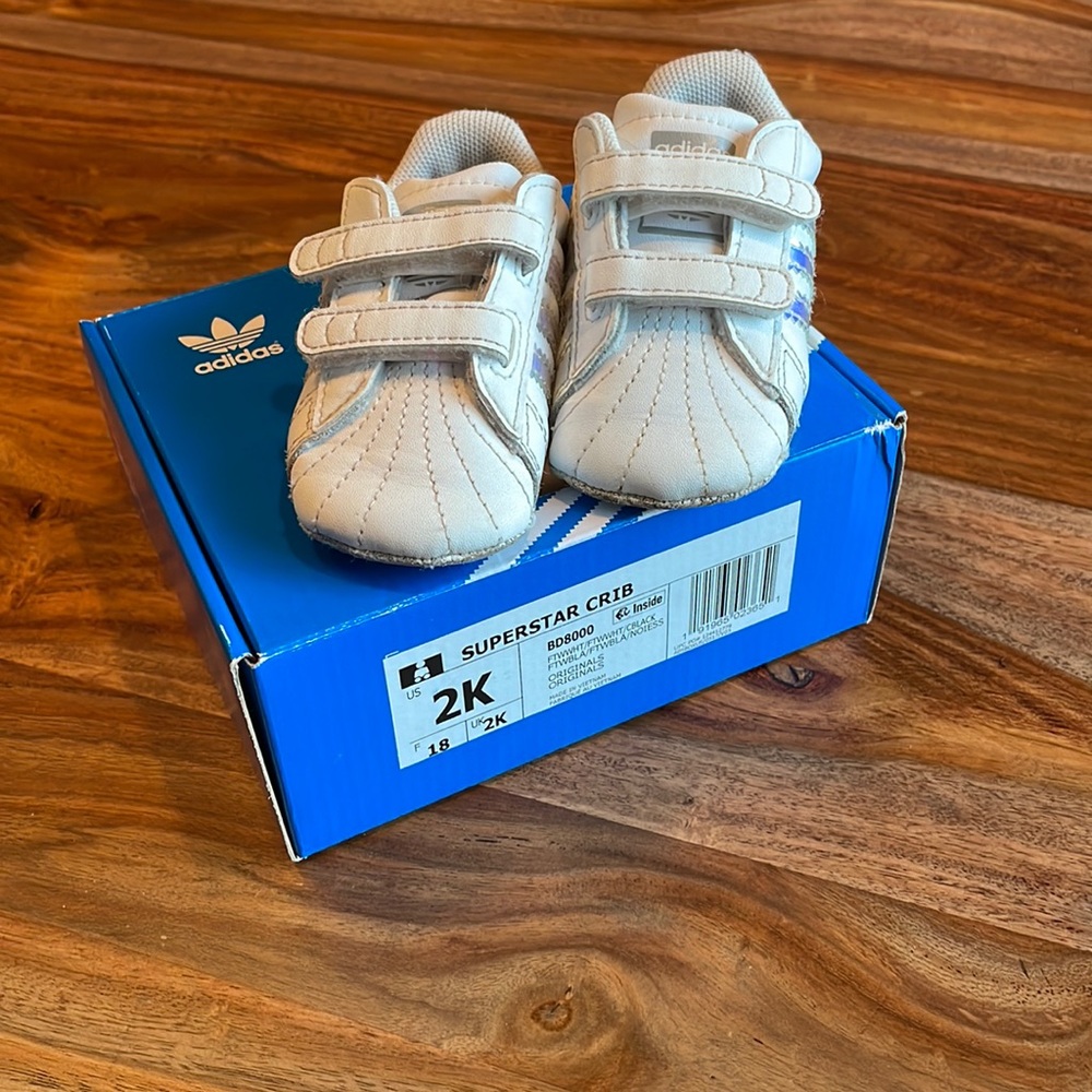 Adidas Superstar Crib Shoe size 2